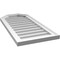 Ekena Millwork Octagonal Top Surface Mount PVC Gable Vent w/ 2"W x 1-1/2"P Brickmould Frame, 16"W x 34"H GVPOT16X3402SN - alternate 3